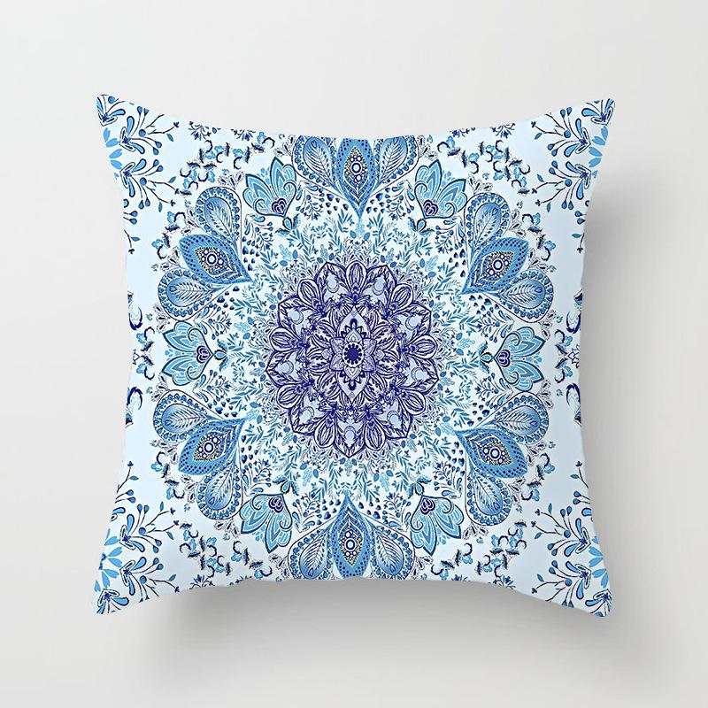 1 Stück Mandala Muster Kissenbezug Böhmisch Dekokissenbezug Retro Sofakissenbezug Heimdekoration Kissenbezug