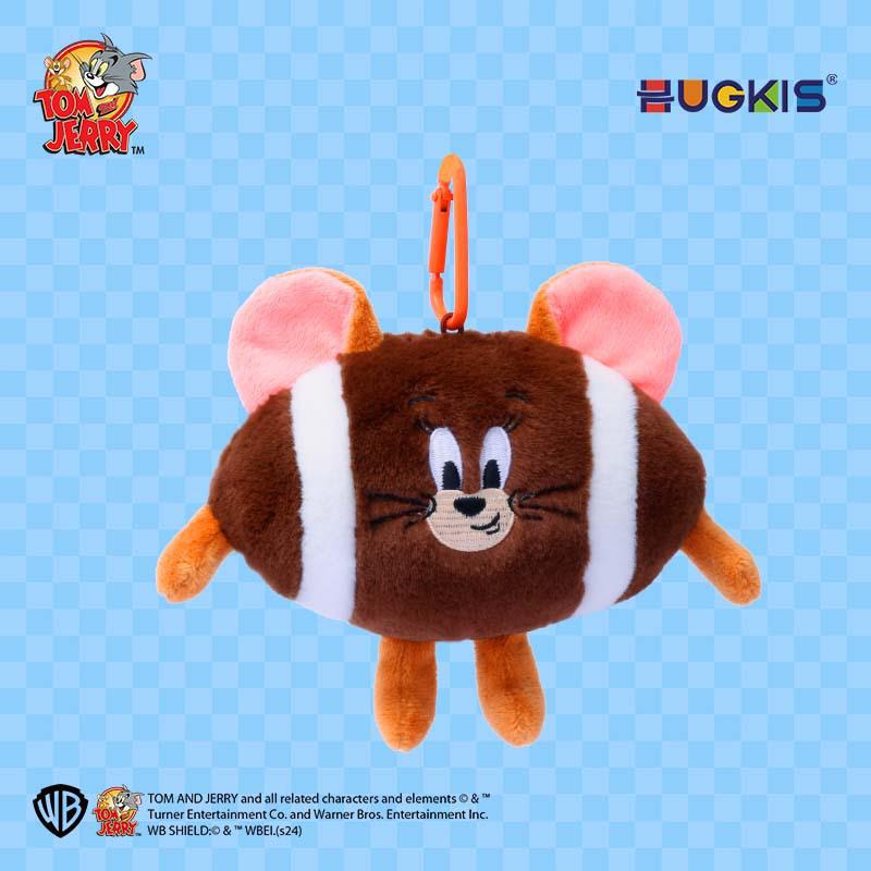 Tom & Jerry Plush Toys: Cat Pendant & Mouse Keychain Charms for Kids
