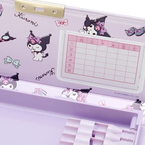 Sanrio Pencil Case Kuromi Kuromi-chan Kuromi Kids Learning Stationery Character 22.2 x 2.5 x 8.4cm 688487