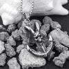 Silver Sailor Pirate Anchor Necklace 378