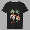 T-shirt Men's Popular Casual Anime O-neck Slim Cartoon Cute Print Pattern Series Top Commuter Black Soft Men's Shirt