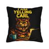 I Am Yelling Carl Donut Cat Meme Pillow Case Funny Pillow Cover Soft Pillowcases For Living Room Chair