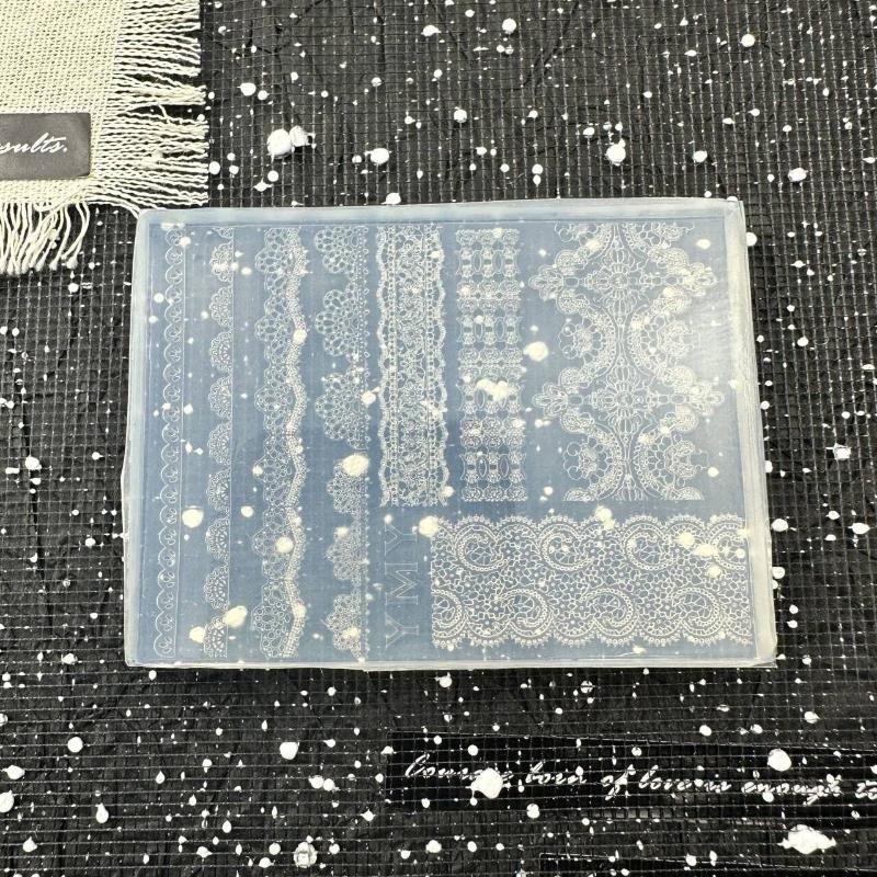 3D Silicone Nail Mold Diy Relief Lace Ribbon Templates For Nails Jewelry Crafts Transparent Nails Mold Nail Art Decoration