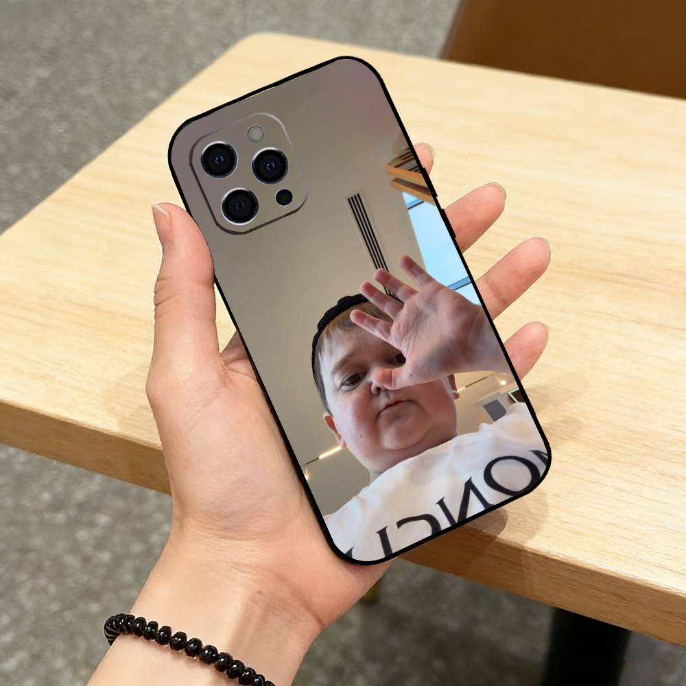 Funny Babaite Hasbulla Phone Case For iPhone 17,16,15,14,13,12,11 Plus,Pro Max,XS,Soft Silicone Black Cover
