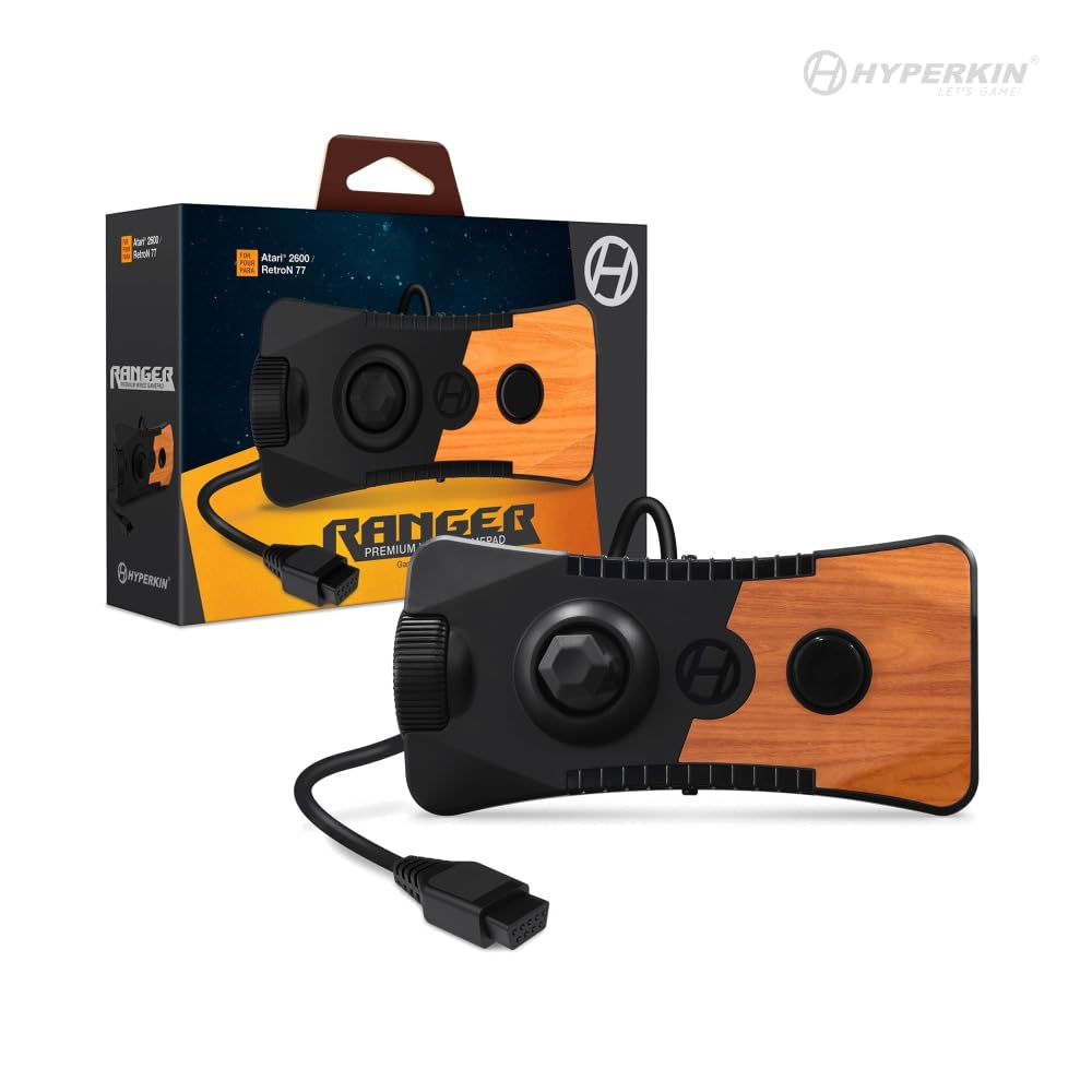 

Hyperkin Ranger Premium Wired Gamepad ATARI 77 Modern Style Controller for Retro Games – 2600/Retron Compatible, чорний