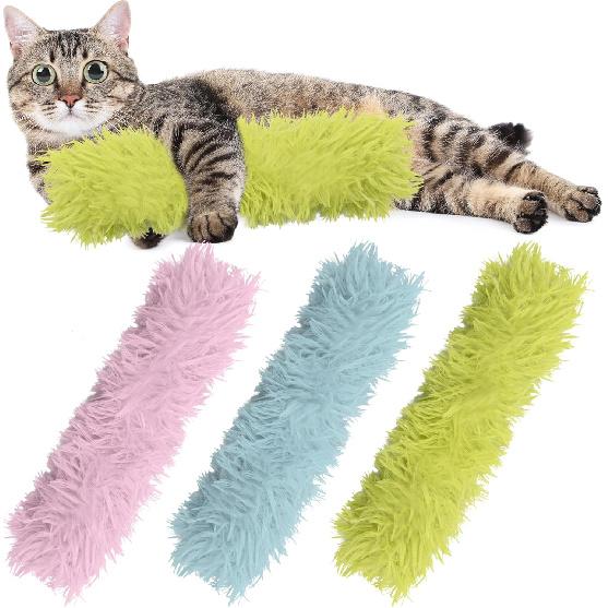 3 Pack Catnip Toys,Soft and Durable Cat Pillows Toys, Crinkle Sound Catnip Catnip Toys,Indoor Interactive Cat Kicker Toy, Companion Toys for Cats