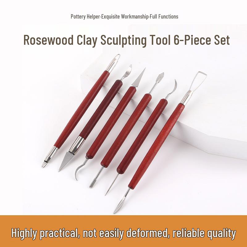 Wooden Clay Sculpting and Carving Tool Set