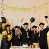Glitter Decor Graduation Party Banner Garland Handmade Graduation Hanging Banner Reusable Decorative Glittery Gold Garland