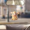 Charming Animal Themed Acrylic Keychain For Fun Car Mirror Decorations