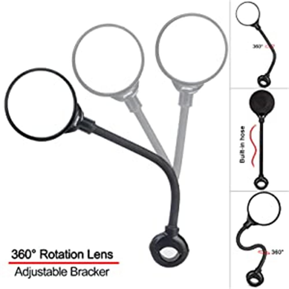 Bicycle Rearview Mirror Adjustable Wide Angle Rearview Mirror Rotatable Mirro