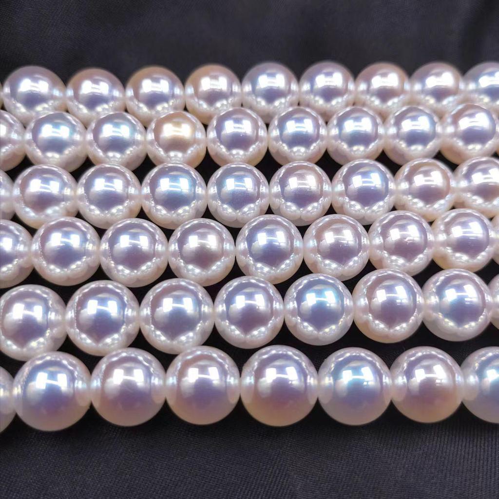 Miroir Fantaisie Perle Akoya Aurora: Ampoules Colorées en Perles Mabe