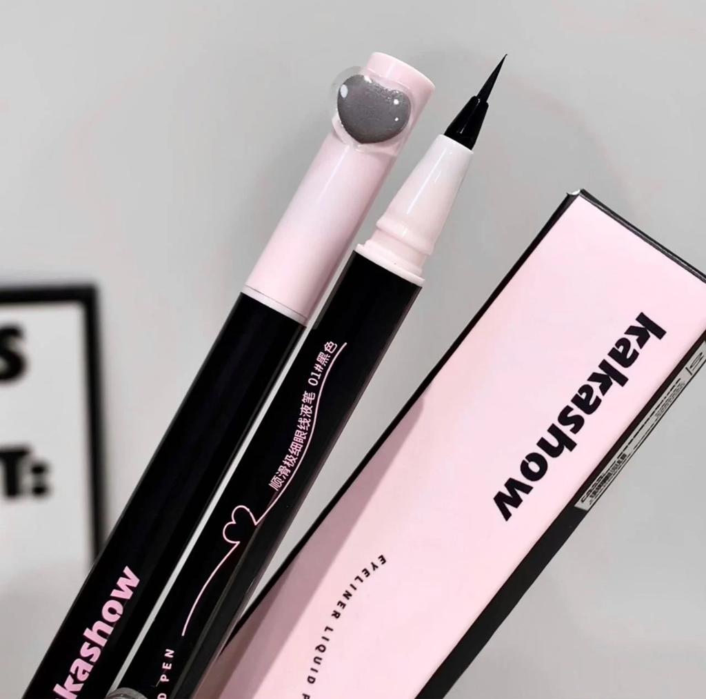 0,05 mm Eyeliner Flüssigstift Matt Geschmeidig Schnelltrocknend Wasserfest Ultradünner Eyeliner Unterwimpernstift Wischfest Koreanisches Make-up