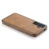 DG.MING For Samsung Galaxy S25 FE Case Anti-Drop Leather Coated PC+TPU Phone Back Cover