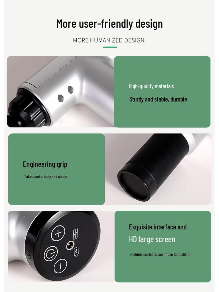 Electric Multifunctional Sports Massage Gun for Deep Muscle Relaxation and Yoga
