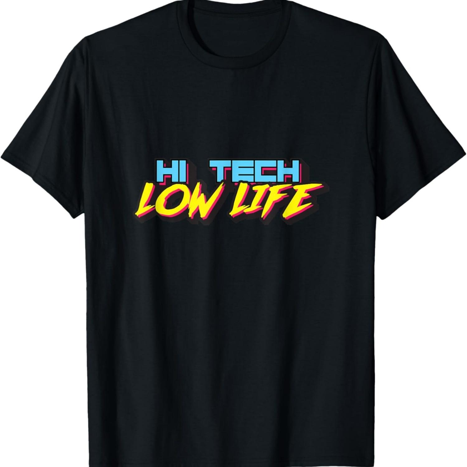 Third Culture_ Cyberpunk Hi-Tech Low Life Graphic T-Shirt S чёрный