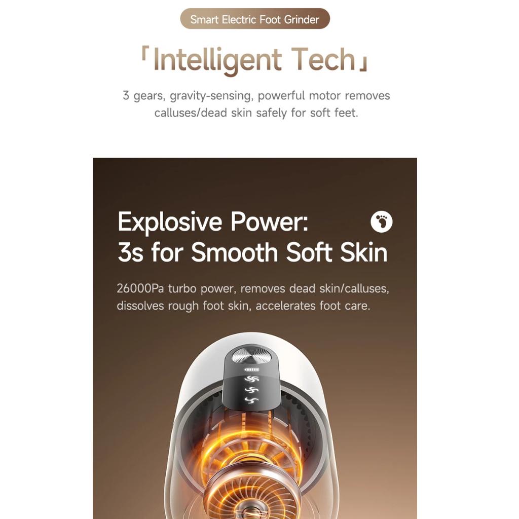 Automatic Electric Foot Grinder USB Rechargeable Callus Remover Pedicure Tool Remove Dead Skin Cracked Heel Foot Care Gadget