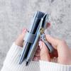 Portafoglio da Donna Stile Coreano 2023 con Motivo Pietra e Coccodrillo, Fibbia, Zip, Scomparti Multipli per Carte e Portamonete