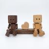 Car Dashboard Statue Creative Wooden Doll Shaking Feet Couple Figure Vehicle Man