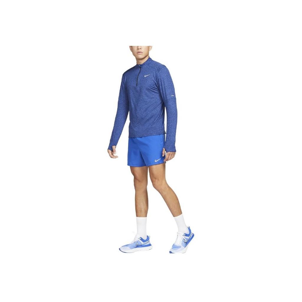 Nike Challenger Reflective Logo Solid Waistband Running Shorts Men Bottoms Royal-Blue CZ9063-480