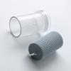 DIY Cylindrical Candle Mold Fine Stripe Acrylic Mold 7.5X5cm Geometric Cylindrical Mold DIY Candle Decoration Production Mold