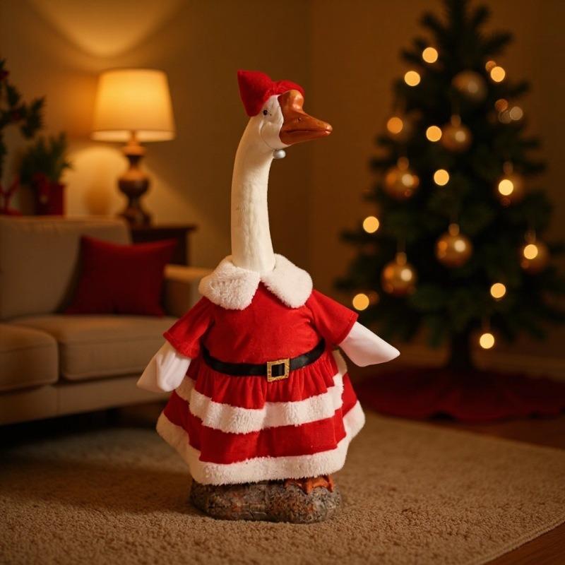 Classic Christmas Porch Goose Decoration Dress-up Shirt
