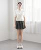 Keulleiseu Zip-Up Short Sleeve Knit_Black