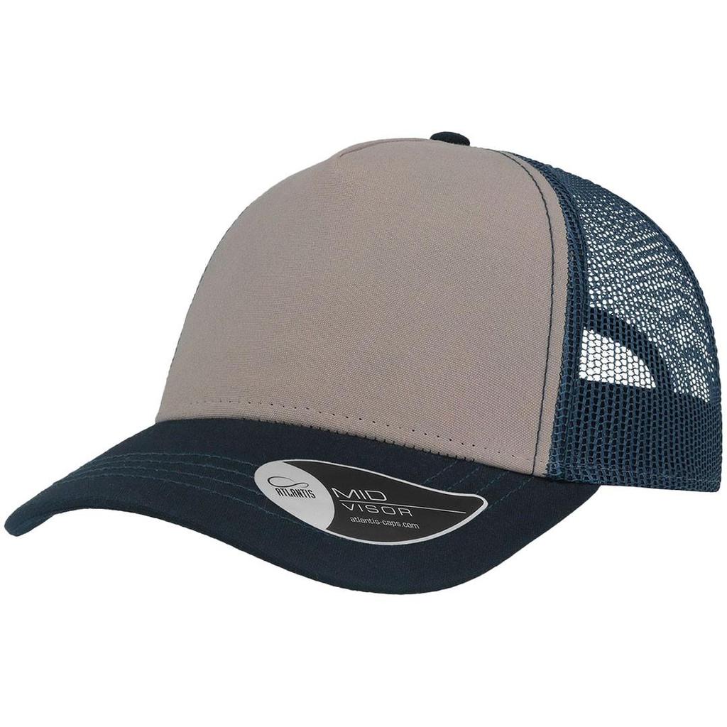 Atlantis Rapper Canvas 5 Panel Trucker Cap