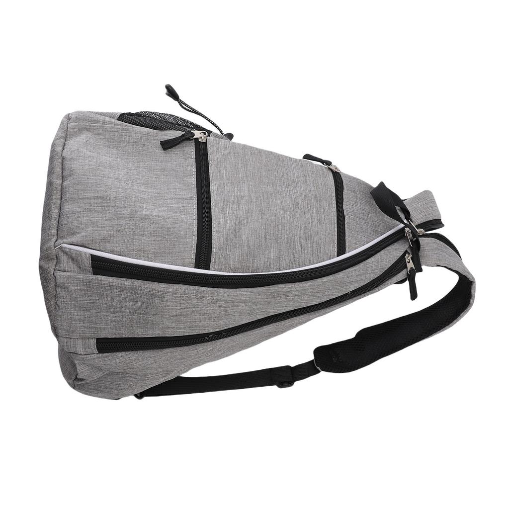 Portable Sports Sling Bag Canvas Rackets Bag Adjustable Shoulder Strap for Paddle Tennis Racket Canvas