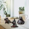Plastic Meditating Clumsy Hippo Statue Figurine For Home Office Meditations Room Decors Unique Gift For Animal Lover