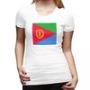 Eritrea Vlag Trots Eritrees T-shirt voor Dames Ronde Hals Streetwear T-shirts Dames T-shirts Korte Zomerkleding Tops