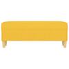 Yellow Fabric Bench 100 X 35 X 41 Cm