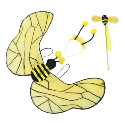 3Pieces Animal Bumblebees Costumes Honeybee Costume Set Halloween Cosplay Costumes Fun Pretend Play Accessories