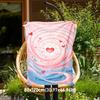 1pc Heart Swirl Outdoor Flannel Blanket Soft Warm All-Season Throw for Sofa Bed Car Camping Office, Cozy Gift Idea1258S