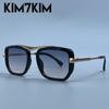 Steampunk Square Sunglasses Men 2026 Luxury Designer Oversized Black Gold Metal Frame Vintage Driving Sun Glasses Punk Eyewear