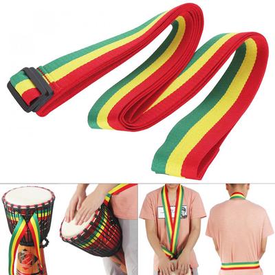 Ayarlanabilir Gökkuşağı Afrika Davul Pamuk Kayış 5 cm Genişlik Djembe Davul Tef Bel Omuz Kemeri
