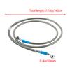 39-200cm Universal Braided Stainless Steel Motorcycle Brake Hose Line, AN3 Hydraulic Clutch Oil Pipe for ATV Dirt Pit Bike Street Racing