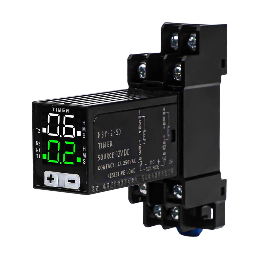 Adjustable Delay Timer Relay Digital Time Relay 14-pin Model Time Relay 5A 250VAC Contact Capacity 8-pin Model Time Relay