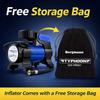 Typhoon Heavy Duty Metal Car Tyre Inflator (Blue)