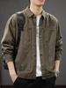 Men's 2026 Retro Workwear Casual Lapel Jacket - Japanese Style Autumn Shirt