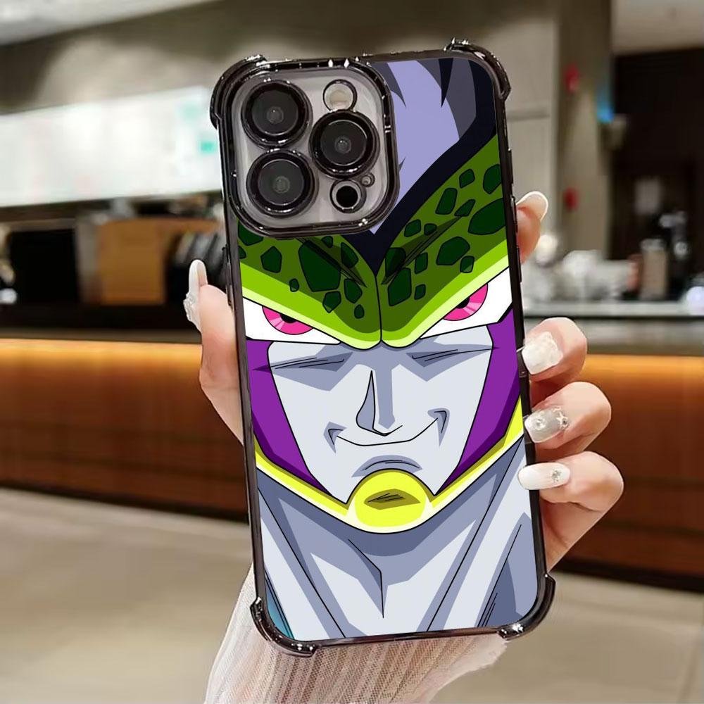 Cell Frieza Buu King Piccolo Dragons Balls Phone Case for iPhone 11 13 15 16 17 Pro Max 14 Plus 17Air 16E 13 12 Mini Clear Cover