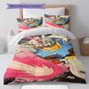 Gundam Group Battle Scene Bedding Set Anime Duvet Cover Polyester Soft Comforter Twin Queen King -QJY