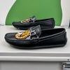 Modne buty męskie z haftem tygrysa, mokasyny, wygodne wsuwane, designerskie luksusowe buty męskie, duży rozmiar 48, markowe buty codzienne skórzane