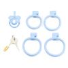2.0 Curved Ring Small Dome Male Chastity Lock, Crossdressing Pseudo-Clitoris Design TS Genital Restraint