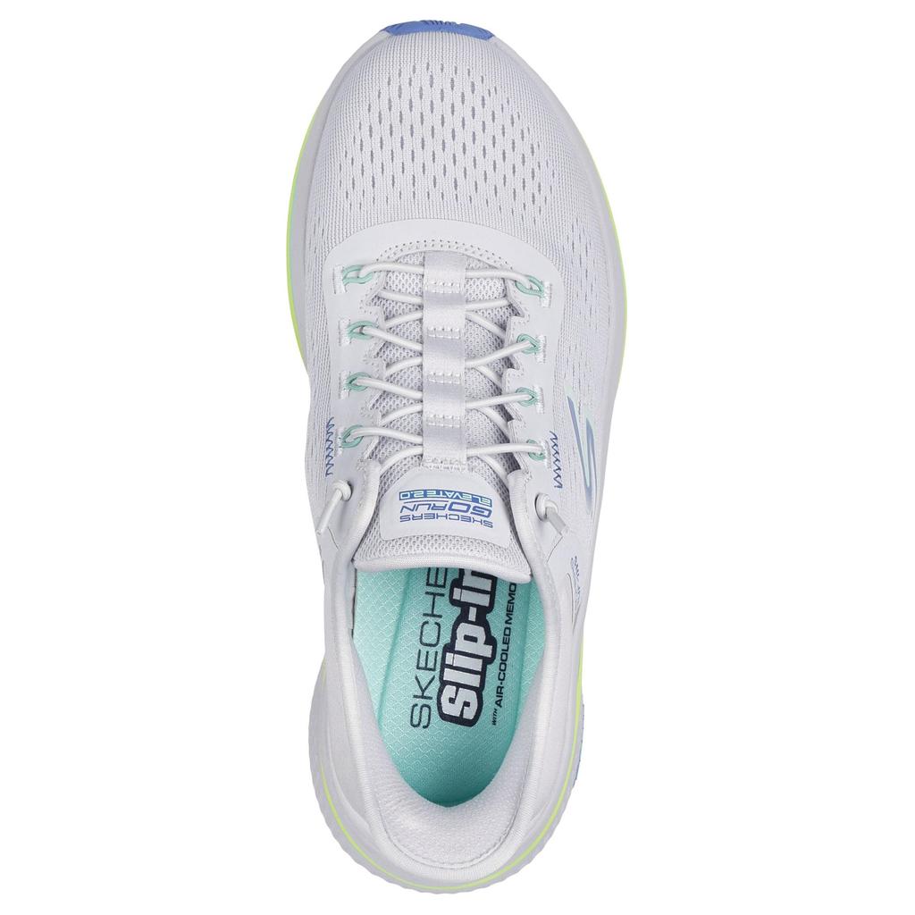 Skechers Go Run Elevate 2.0 Banyan Fashion Versatile Breathable Low-Top Running Shoes Women Sneaker Gray Blue 129006-GYBL