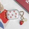 The new Phantom Epoxy strawberry is suitable for AirPodsPro1 protective cover strawberry pendant universal Apple 1st generation soft shell