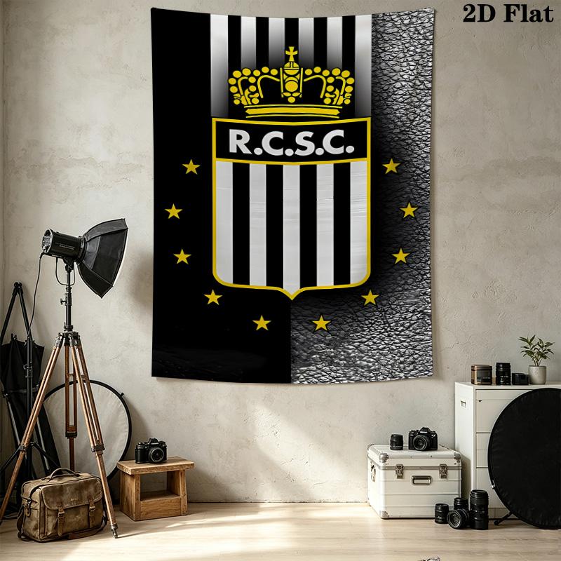R Charleroi Sc Wall Tapestry Aesthetic Wall Hanging Printed Fabric Blanket Decorative Tapestries For Bedroom Living Room Home Decor