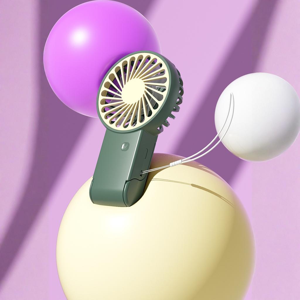 USB Rechargeable Foldable Handheld Fan - Fashion Desktop Outdoor Portable Fan