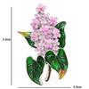 Emaille Lila Blumen Broschen Schönheit Frühling 4-farbige Nelkenblume Party Büro Broschen Pins Geschenke.