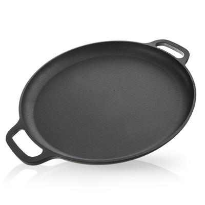 Cast Iron Pan for Gas Induction Grill Fireplace To Oven Plate 35 Cm