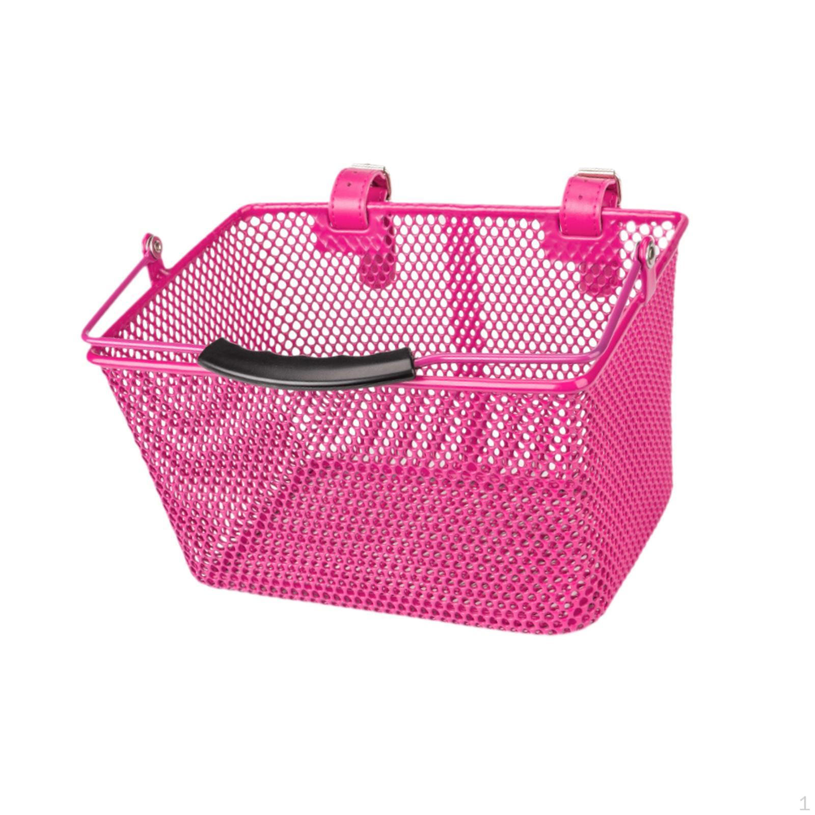 

Корзина для детского велосипеда, переднее крепление для велосипедных развлечений розовый